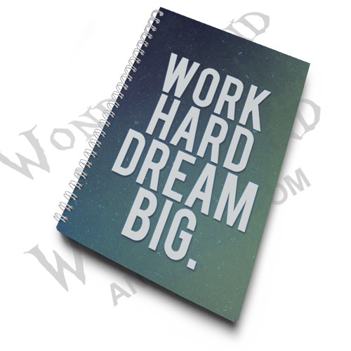 Скетчбук Работай усердно, мечтай о большем / Work Hard Dream Big (2)